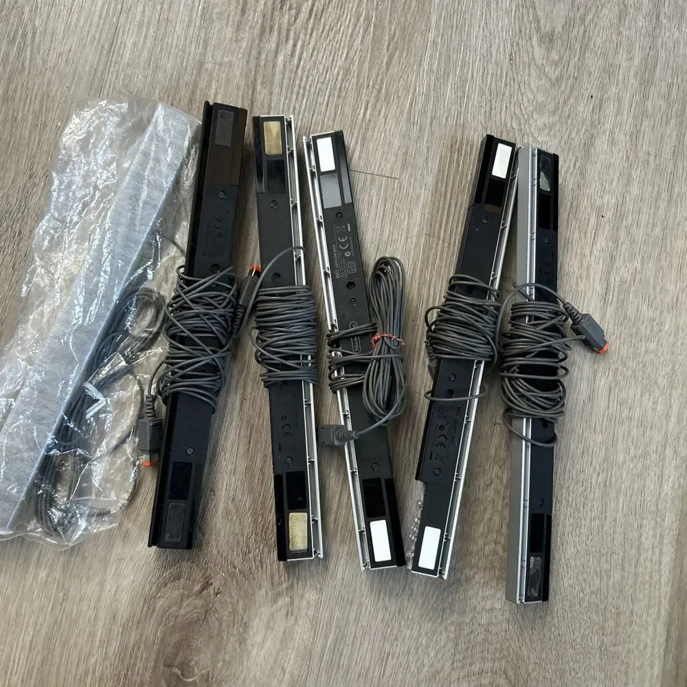 Nintendo Wii Sensor Bar Lot of 6 OEM Wired RVL-014 Wii & Wii U Genuine Tested